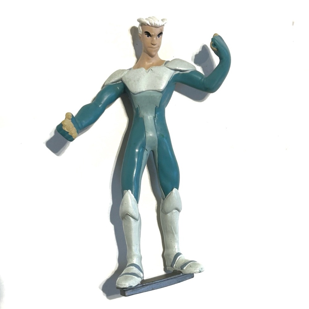 Vintage 2001 Marvel Comics Quicksilver Action Figure X-Men Evolution Blue Toy